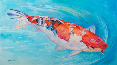 Realistic Koi Painting from Peru