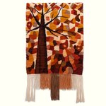 Wool tapestry, 'Mysterious Tree of Life' - Andean Handwoven Nature Theme Tree of Life Tapestry