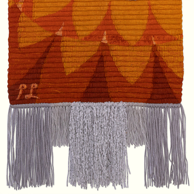 Wandteppich aus Wolle - Handgewebter Anden-Wandteppich mit Sonnenuntergangsmotiv