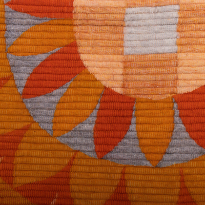 Wool tapestry, 'Sunset Light' - Andean Handwoven Sunset Theme Tapestry