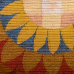Wool tapestry, 'Solar Flares' - Handcrafted Wool Tapestry from Peru