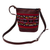 Alpaca-accented leather sling, 'Urubamba Diamonds' - Textile-Accented Leather Sling from Peru thumbail