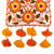 Embroidered alpaca-blend table runner, 'Ayacucho Orange' - Hand Embroidered Table Runner with Flowers