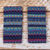 100% alpaca fingerless mittens, 'Blue Mountain' - Hand-knit Fingerless Mittens Made with 100% Alpaca in Peru (image 2) thumbail