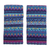 100% alpaca fingerless mittens, 'Blue Mountain' - Hand-knit Fingerless Mittens Made with 100% Alpaca in Peru thumbail