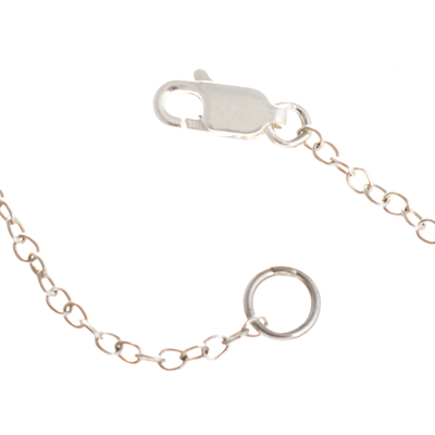 Halskette mit Anhänger aus Zuchtperlen - Moderne Sterling-Anhänger-Halskette mit Zuchtperle