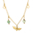 Gold-plated opal pendant necklace, 'Heart of Peru' - Opal Necklace with Heart Pendant