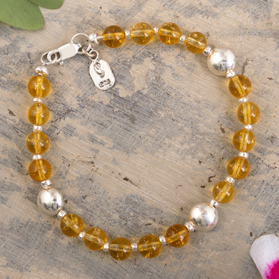 Citrine Bracelet - Free Sized Strechable Beads Bracelet for Women and –  Coquelicot By Komal