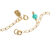 Gold plated amazonite charm anklet, 'Shell Game' - Amazonite Gold Plated Charm Anklet (image 2c) thumbail