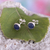 Sodalite stud earrings, 'Boundless Sea' - Small Stud Earrings with Sodalite (image 2) thumbail