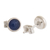 Sodalite stud earrings, 'Boundless Sea' - Small Stud Earrings with Sodalite (image 2b) thumbail