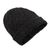 strickmütze aus 100 % Alpaka - Kunsthandwerklich gefertigter Hut aus 100 % Alpaka in Grau