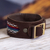 Armband aus Leder und Wolle - Handgefertigtes Armband aus Leder und Wolle