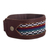 Leather and wool wristband bracelet, 'Rustic Cusco' - Artisan Crafted Leather and Wool Bracelet