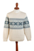 100% alpaca men's sweater, 'Clouds in the Andes' - 100% Alpaca Men's Pullover Sweater with Geometric Design (image 2a) thumbail