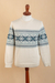 100% alpaca men's sweater, 'Clouds in the Andes' - 100% Alpaca Men's Pullover Sweater with Geometric Design (image 2b) thumbail