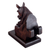 Wood phone holder, 'Mother Mare' - Hand Carved Peruvian Cedar Wood Phone Holder Equine and Foal (image 2d) thumbail