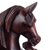 Wood phone holder, 'Mother Mare' - Hand Carved Peruvian Cedar Wood Phone Holder Equine and Foal (image 2e) thumbail