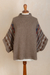 Poncho suéter 100% baby alpaca - Poncho suéter artesanal de baby alpaca