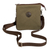 Cotton shoulder bag, 'Olive Delight' - Adjustable Olive Cotton Shoulder Bag Handmade in Peru
