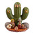 Ceramic nativity sculpture, 'Cactus Flower Nativity' - Handcrafted Ceramic Andean Nativity Scene from Peru