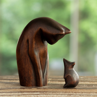 Wood sculptures, Perfect Opposites (pair)