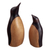 Wood figurines, ‘Penguin Mother and Child’ (pair) - Handcarved Cedar Wood Penguin Animal Themed Figurines (Pair)