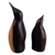 Wood figurines, ‘Penguin Mother and Child’ (pair) - Handcarved Cedar Wood Penguin Animal Themed Figurines (Pair) (image 2b) thumbail