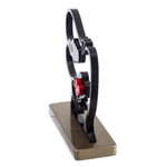 Wood sculpture, 'Eternal Hug' - Peruvian Artisan Crafted Wood Sculpture with Heart Design