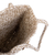 Umhängetasche aus Jute - Handgestrickte peruanische Jute-Umhängetasche mit Holzknopf