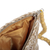 Bolso bandolera de punto de yute - Bolsa tejida beige y marfil de yute con cuentas de madera de queso