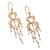 Freshwater cultured pearl chandelier earrings, 'Heart Filigree' - Cultured Pearls and Gold-plated Filigree Chandelier Earrings (image 2c) thumbail