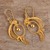 Filigrane Ohrhänger aus vergoldetem Sterlingsilber - Filigrane Ohrringe aus peruanischem, 24 Karat vergoldetem Sterlingsilber