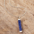 Halskette mit Sodalith-Anhänger - Moderne Halskette aus tiefblauem Sodalith und Andensilber