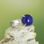 Lapis lazuli cocktail ring, 'Deep Blue Aura' - Modern Peru Lapis Lazuli Single Stone Ring (image 2) thumbail