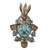 Copper decorative mask, 'Inca Hero' - Inca Decorative Mask for Wall Handmade with Copper in Peru