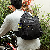 Cross-body backpack, 'Escapade Bound' - Black Cross-body Backpack Made in Peru