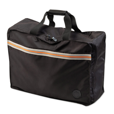 Travel bag, 'Marvelous Trip' - Travel Bag Overnight Case with External and Internal Pockets