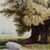 'La Oliva' - Pintura de árbol de acuarela del artista peruano