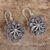 Sterling silver filigree dangle earrings, 'Antique Flowers' - Sterling Silver Filigree Dangle Earrings Handcrafted in Peru
