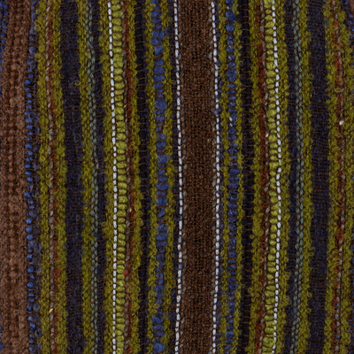 Schal aus Baby-Alpaka-Mischung - gestreifter Unisex-Schal aus mehrfarbiger Baby-Alpaka-Mischung
