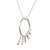 Sterling silver pendant necklace, 'Satellite Style' - Modern Sterling Silver Necklace