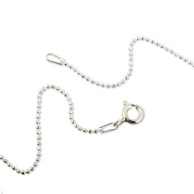 Halskette mit Anhänger aus Sterlingsilber - Moderne Halskette aus Sterlingsilber