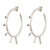 Sterling silver half-hoop earrings, 'Satellite Orbit' - Artisan Crafted Half-Hoop Earrings