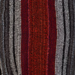 Baby alpaca blend scarf, 'Reds and Grays' - Hand-Woven Striped Red and Gray Baby Alpaca Blend Scarf