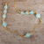 Gold-plated opal station necklace, 'Floating Opals' - Opal Beaded Station Necklace with 18k Gold Plate (image 2) thumbail