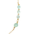 Gold-plated opal station necklace, 'Floating Opals' - Opal Beaded Station Necklace with 18k Gold Plate (image 2b) thumbail