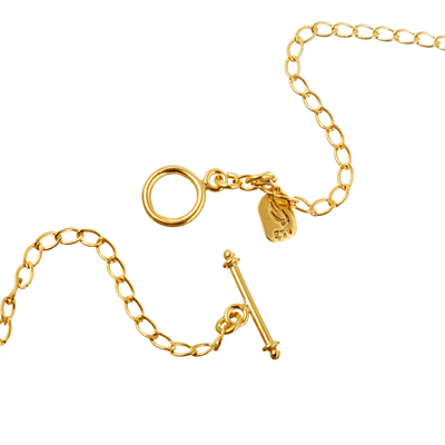 Collar estación de ópalo chapado en oro - Collar de estación con cuentas de ópalo y baño de oro de 18 k