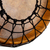 Tambor de madera con detalles en cuero - Tambor de cuero y madera de cumarú hecho a mano en Perú