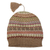 100% alpaca hat, 'Bright Patterns' - Multicolor 100% Alpaca Andean Hat crafted in Peru thumbail